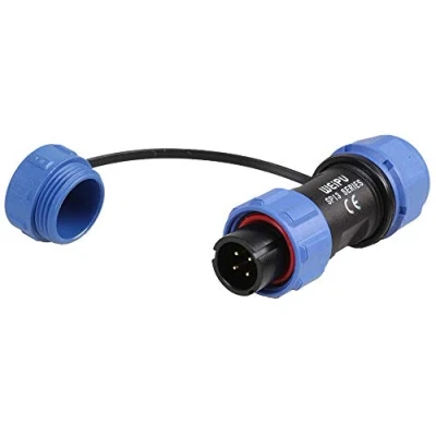 Image of PRO ELEC PELR0116 Circular Threaded Connector Plug, 4 Pole, 5 8mm, IP68