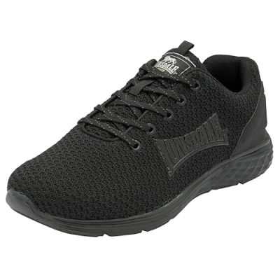 Image of Lonsdale Men&#039;s Silwick Road Running Shoe, Black Uni, 12 UK