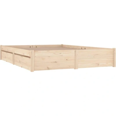 Image of vidaXL 3103508 Bed Frame without Mattress with Drawers 120x200 cm (814944+814999)