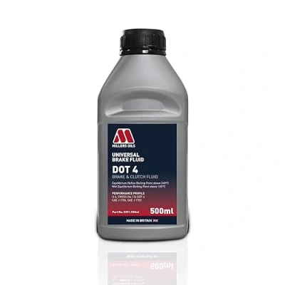 Image of Millers Oils Universal Brake and Clutch Fluid DOT 4, 500ml