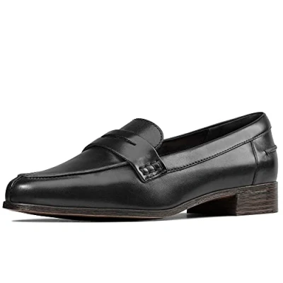 Image of Clarks Women&#039;s Hamble Loafer, Black, 4.5 UK