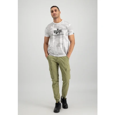 Image of Alpha Industries Basic Camo T Shirt for Men, White, S