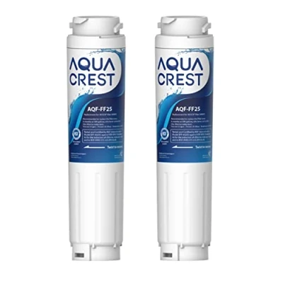 Image of AQUA CREST AQF FF25 fridge Water Filter, Replacement for Bosch Filter UltraClarity 644845, Neff Gaggenau Rangemaster 9000077104 740560 (2)