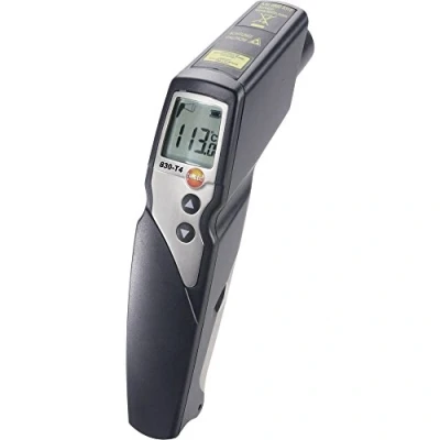 Image of Testo 0560 8314 830 T4 Infrared Thermometer with 2 Point Laser Sighting / 30:1 Optic Adjustable Limit Values Alarm Function Connection of External Probes