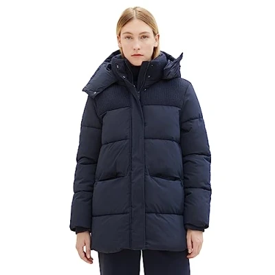 Image of TOM TAILOR Women&#039;s 1037568 Jacket, 10668 Sky Captain Blue, XXL
