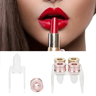 Image of 12.1MM DIY Lipstick Mold, Silicone Making Mould Homemade Balm Lip Mold Circle Crafts Tool Kit Tool(Four Holes)