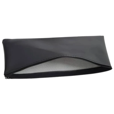 Image of Chord Long Zippered Pouch for Storage &amp; Transport of Wireless Microphones Dimensions 30cm by 11cm Mic Bag