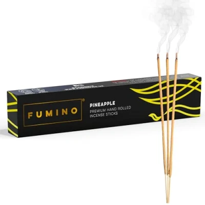 Image of Fumino® Pineapple Fresh Handmade Incense sticks 14 per Box (15g) Masala Agarbatti Joss Scent Fragrance for Relaxation and Meditation, Home House Décor