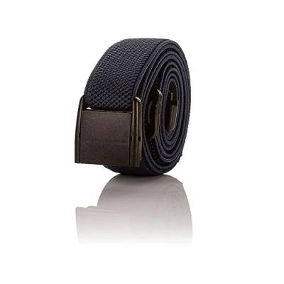 Image of Mens/Womens Fully Adjustable Stretch Belt with Plastic Clip Buckle. Black, One Size