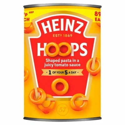 Image of Heinz Hoops Juicy Tomato Sauce, 24 x 400g