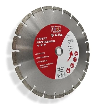 Image of 300mm Segmented Diamond Cutting Blade For Petrol Cutter, SX 12 Max Disc Blades Stone, Concrete, Brick, Masonry
