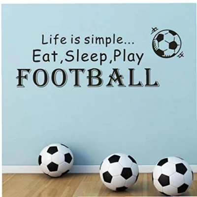 Image of Casecover 1pc Soccer Wall Decal Home Decoration Diy Art Mural Removable Stickers Poster
