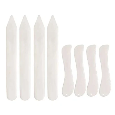 Image of 8 PCS Bone Folder Tool,Paper Creaser Set Scoring Tool for Paper Crafts Book Binding Card Making and Office Supplies DIY Handmade Leather Burnishing Bookbinding Books Cards