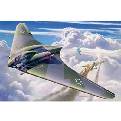 Image of Revell 04312 Horten Go 229 1:72 Scale Unbuilt/Unpainted Plastic Model Kit, Black