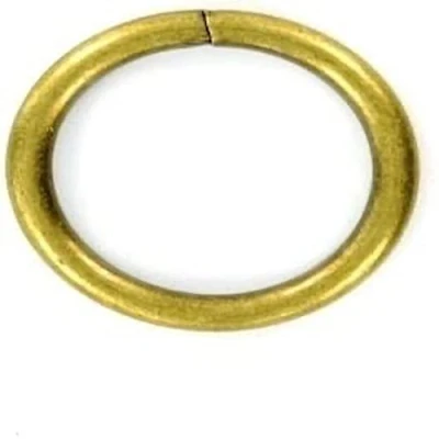 Image of Merriway BH03265 (24 Pcs) Metal Curtain Drapery Rings, Inner Diameter 25mm (1 inch) Outer 32mm (1.1/4 Antique Brass Pack of 24 Pieces