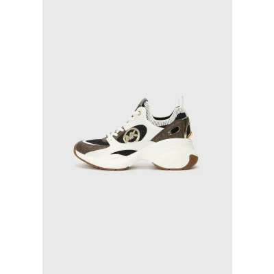 Image of Michael Kors ZUMA Trainers, Women&#039;s, Size: 7, Brown/white shoes