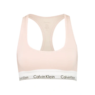 Image of Calvin Klein Underwear Modern Bralette Bustier, Women&#039;s, Size: Medium, Nude