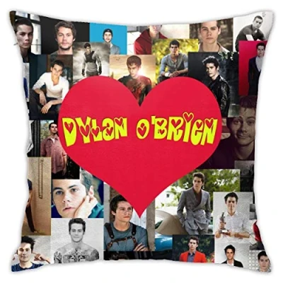 Image of Amkong Dylan O&#039;Brien Pillowcase Invisible Zipper Printed Pillow Cover 18inch