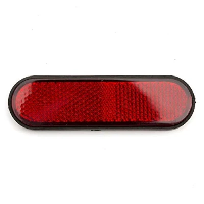 Image of 2x Self Adhesive Stick On Number Plate MOT Red Rear Reflector Light Motorcycle