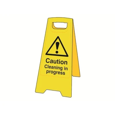 Image of Scan SCA4703 Heavy Duty A Board Sign Caution Cleaning in progress