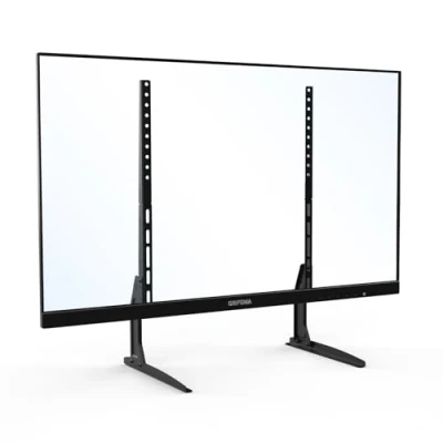 Image of GRIFEMA Universal TV Stand for 22&quot; 65&quot; LCD/LED TVs, Adjustable Height Riser, Supports Up to 50kg, Max VESA 800x400mm Black