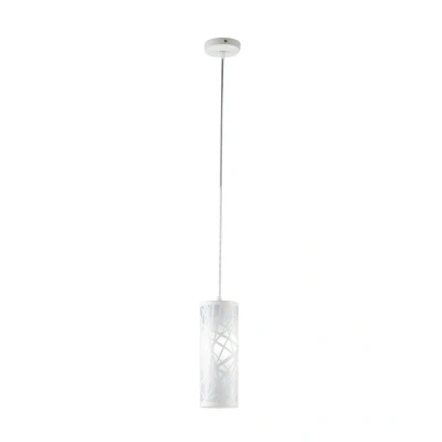 Image of BATIK Slim Pendant Ceiling Light White 35x22cm