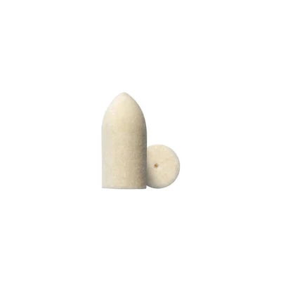 Image of Dremel 422 Polishing Points Multipack, 4 for Metals and Plastics on Flat Surfaces or Holes (10 mm)