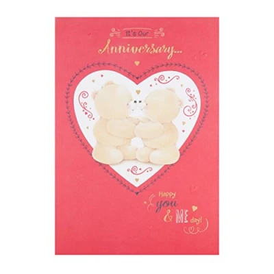 Image of Hallmark Forever Friends Anniversary Card &quot;You and Me&quot; Medium