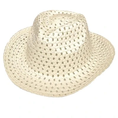 Image of Widdle Gifts Children&#039;s Easter Bonnet Woven.Spring Summer Hat (Beige Cowboy 1069)