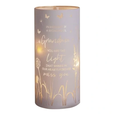 Image of Widdop Thoughts of You LED Memorial Tube Light Grandma Commemorative Present Memory Sentimental Message