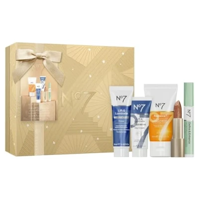Image of No7 Best Kept Secrets 5 Piece Skincare &amp; Cosmetic Gift Set