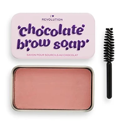 Image of I Heart Revolution, Chocolate Brow Soap, Clear Application, Fuller and Fluffier Eyebrows, Scented, 10g