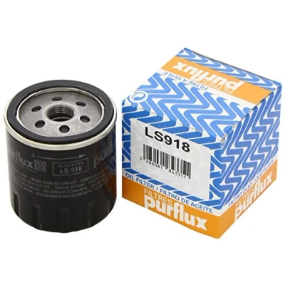 Image of 5018028 Oil Filter PURFLUX LS918 Spin on MERCEDES BENZ: 190, W124 Saloon, SL Convertible