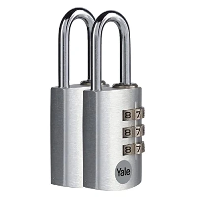 Image of Yale YE3CB/28/126/2/S Aluminium Combination 28 mm PK2 Silver Effect