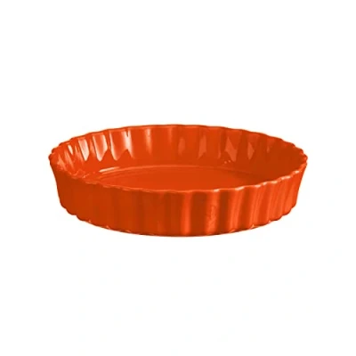 Image of Emile Henry EH766028 Pie Dish with Quiche 28 cm Tuscany Ceramic