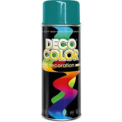 Image of DECO COLOR Decoration Universal Spray Paint Multi Purpose 400ml Gloss MATT Satin Art Craft Decor DIY (RAL 5021 Turquoise)