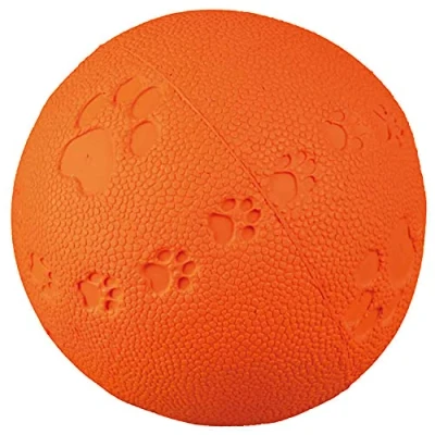 Image of Trixie Natural Rubber Toy Dog Ball, 9 cm (Multi color) Pack of 1