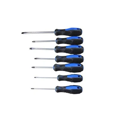 Image of US PRO Tools 7 Piece Magnetic Screwdriver Set Slotted &amp; Phillips 1592