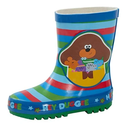 Image of CBeebies Hey Duggee Boys Girls 3D Rubber Wellington Boots UK 9