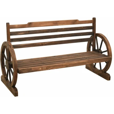 Image of vidaXL Garden Bench 112 cm Solid Firwood