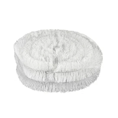 Image of 8 Metres White Gutter Brush Leaf Guard (2 x 4m Rolls) Protection