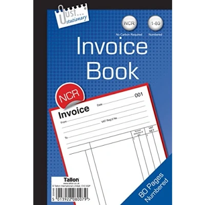 Image of JUST STATIONERY INVICE Book 40 Pages