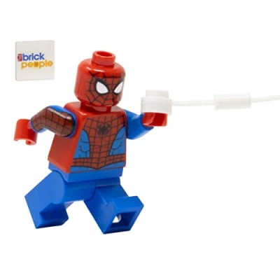 Image of LEGO Superheroes: Spider Man Minifigure with Web and Printed Arms