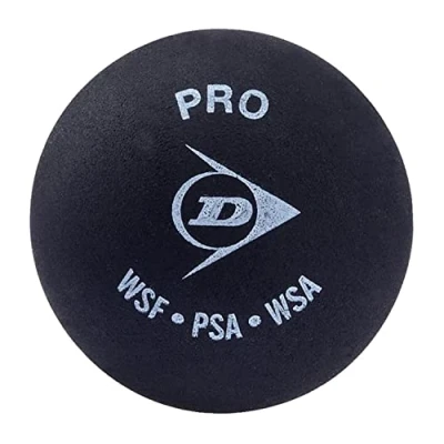 Image of Dunlop D N 1SR Squash Ball, Black Single Ball
