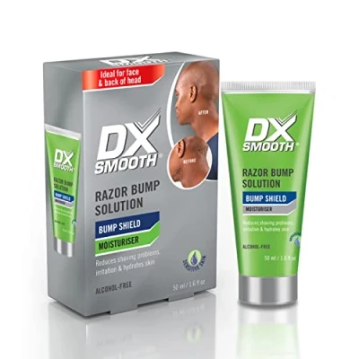 Image of DX Smooth Bump Shield moisturiser Daily and treatment cream For PFB Men 50ml