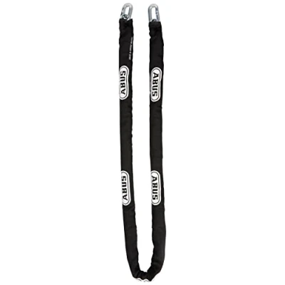 Image of ABUS 8KS chain for securing bicycles, objects and more 8 mm thick can be combined with a padlock 140 cm long, black