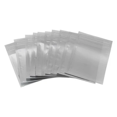 Image of TOPINCN Antistatic Bags 100Pcs/Lot Static Free Storage Bag Zip Lock Resealable Pouch for Electronic Components Motherboard Video Card(6.5 * 12Cm)