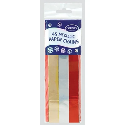Image of Christmas 45 Metallic Paper Chains
