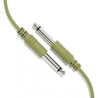 Image of ExcelValley 1 Pack Mono Patch Cables TS 6.35mm to Eurorack Synth [Army Green 120cm 47&quot;]