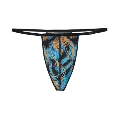 Image of Hom Underwear, Chico G String, Blue, Men&#039;s Size L, Pack of 1